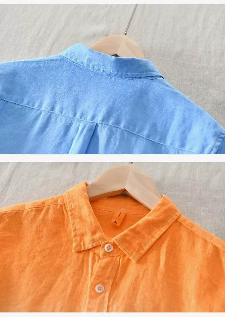 Loose fit slim style top coat for teenagers in hemp blend polyester fabric