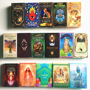 Full English tarot card deck colour 203 made from coated paper for teenagers
