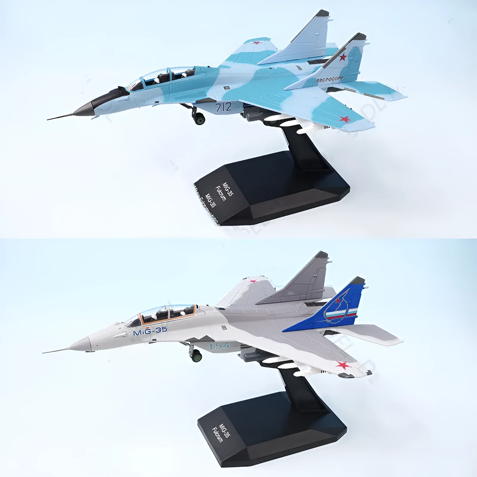 Russian Air Force Mig-35 alloy finished model pendant in blue and white colour options