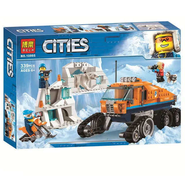 Arctic icebreaker fleet building blocks 760 pieces box 50x39.5x8.5cm multiple vehicles
