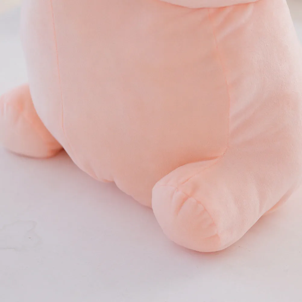 Pray For Xiao Ding spoof squeaking plush doll in white, super soft short plush, cartoon cute design, 20cm size