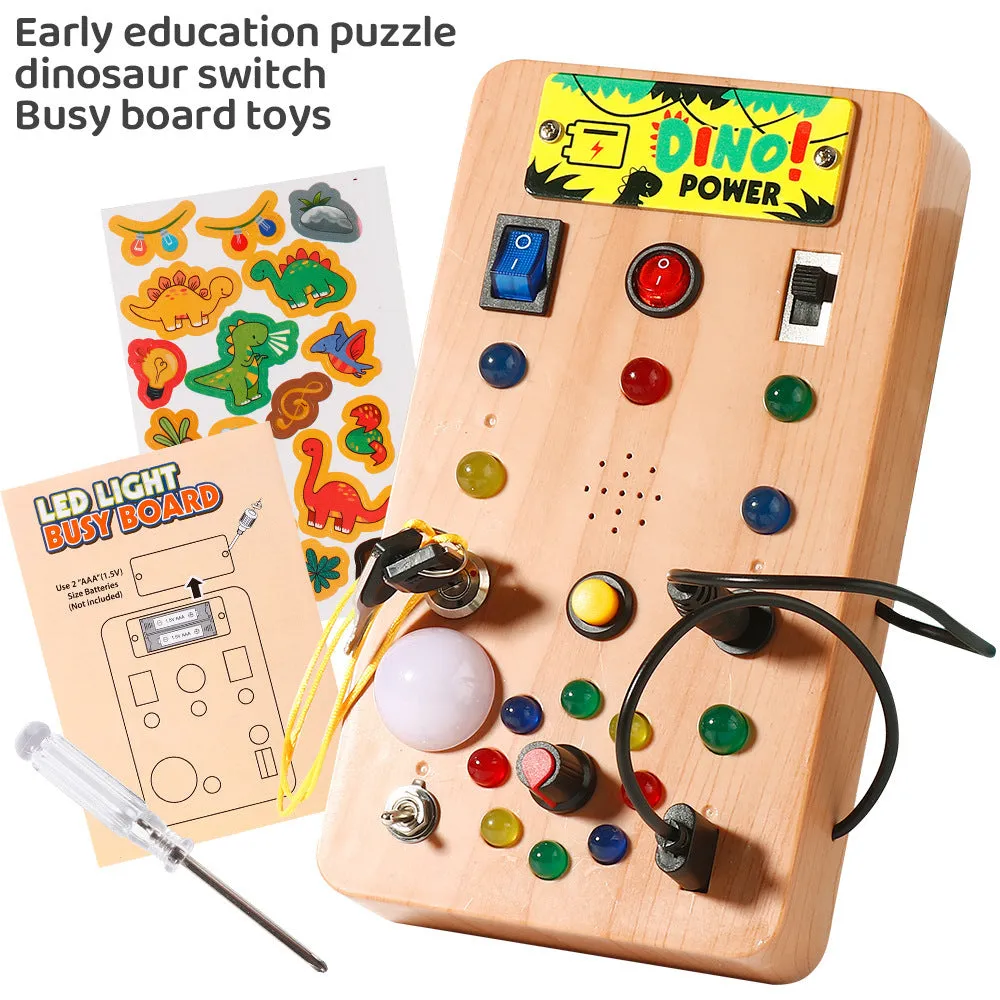 Montessori early education LED lamp holder plastic educational toy for children vision and intelligence development