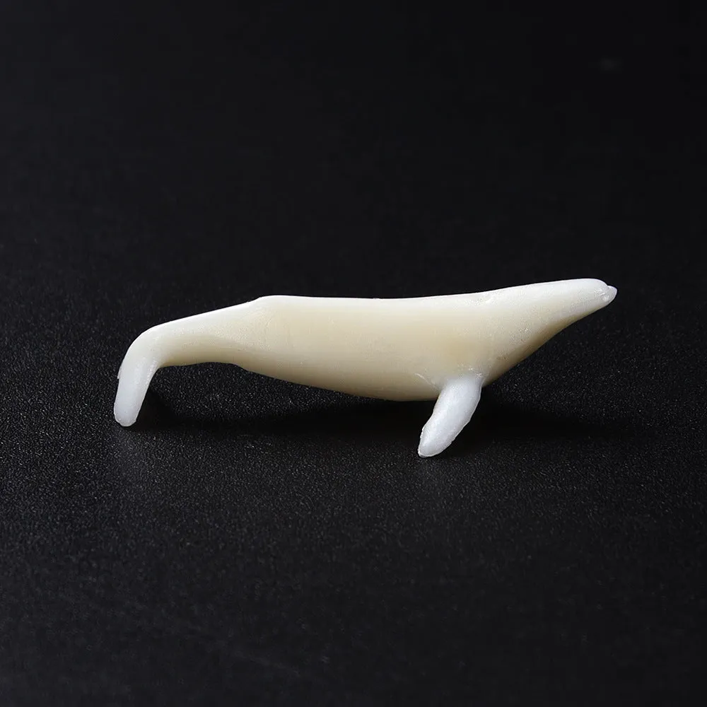 Plastic crystal glue ocean whale model luminous humpback whale figurine clear resin ornament display