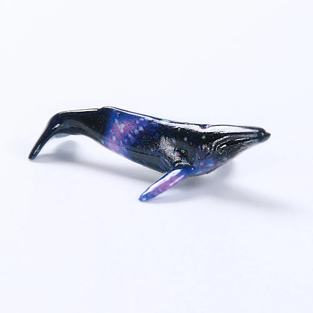 Plastic crystal glue ocean whale model luminous humpback whale figurine clear resin ornament display