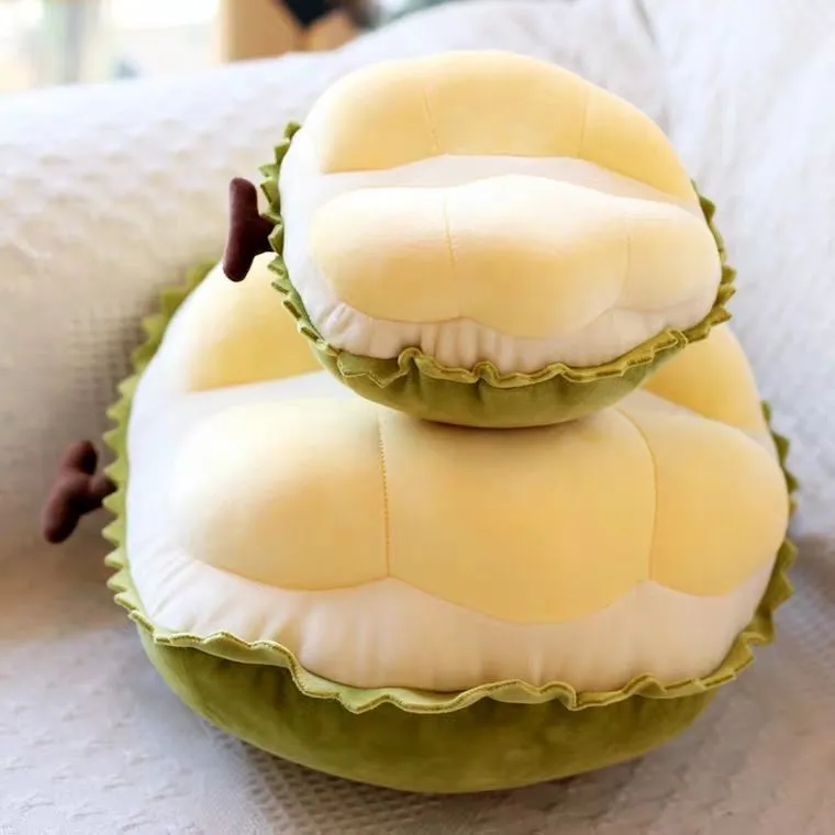 Cute orange plush toy durian pillow stuffed animal for infants 0-3 years, 27cm gift version