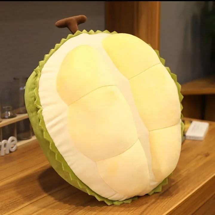 Cute orange plush toy durian pillow stuffed animal for infants 0-3 years, 27cm gift version