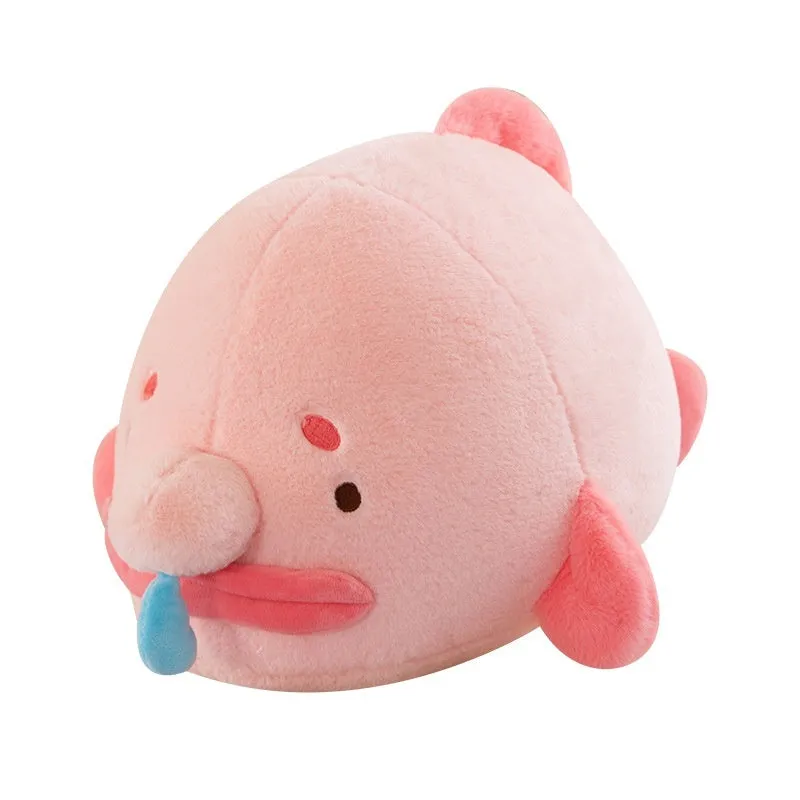 Plush toy messy fish pillow drooling mermaid doll snot fish colour 30cm height