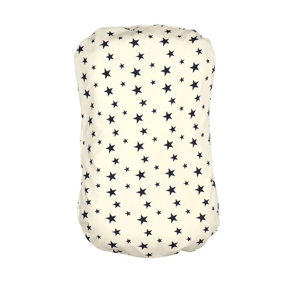 Colourful cotton print portable baby crib with polyester cover, 75x45 cm