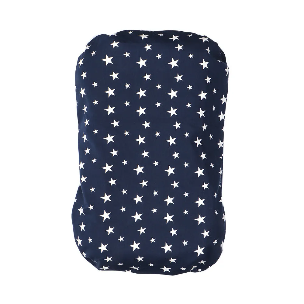 Colourful cotton print portable baby crib with polyester cover, 75x45 cm