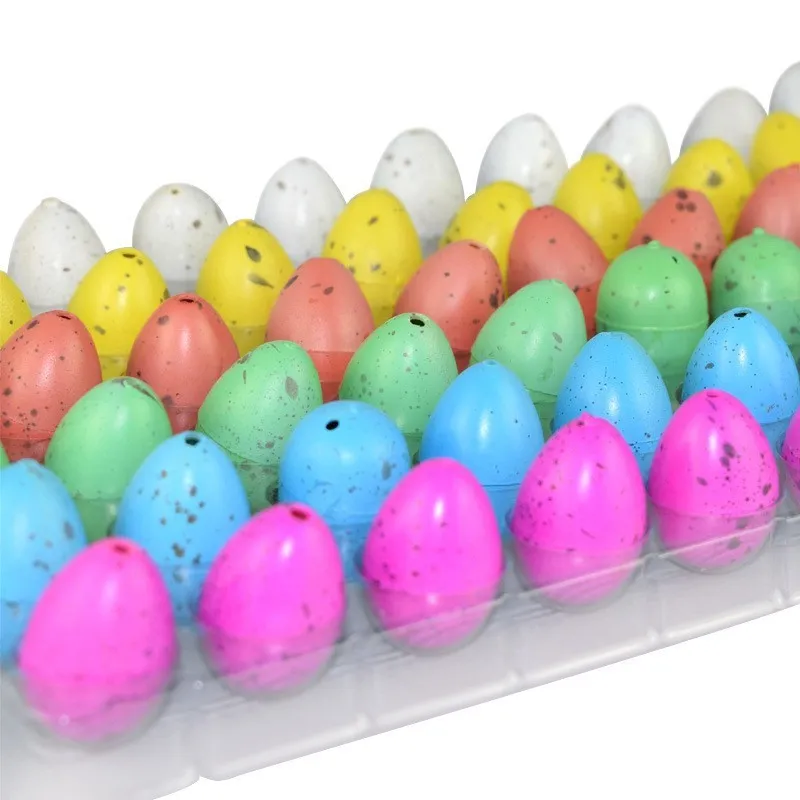 Dinosaur embryonated egg hydrophilic expansion educational toy in black crack finish, size 2x3cm, made of EVA.