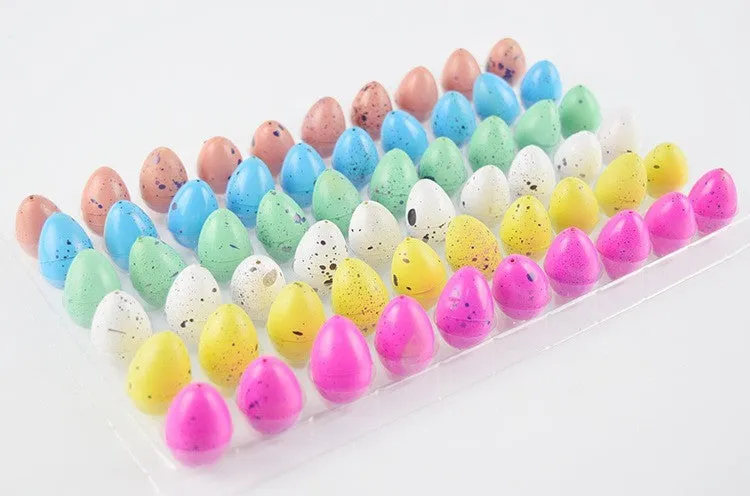 Dinosaur embryonated egg hydrophilic expansion educational toy in black crack finish, size 2x3cm, made of EVA.