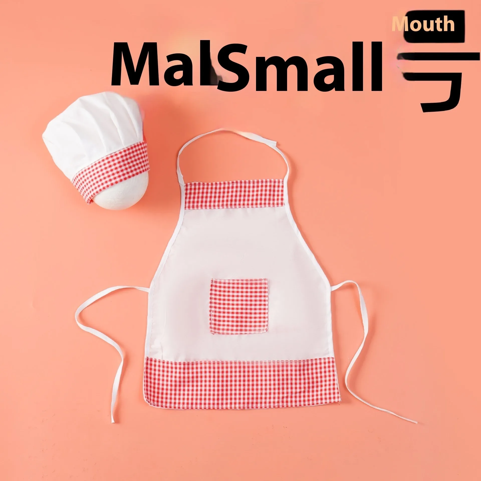 Baby photography chef costume set in sweet style polyester suit for children performance wear