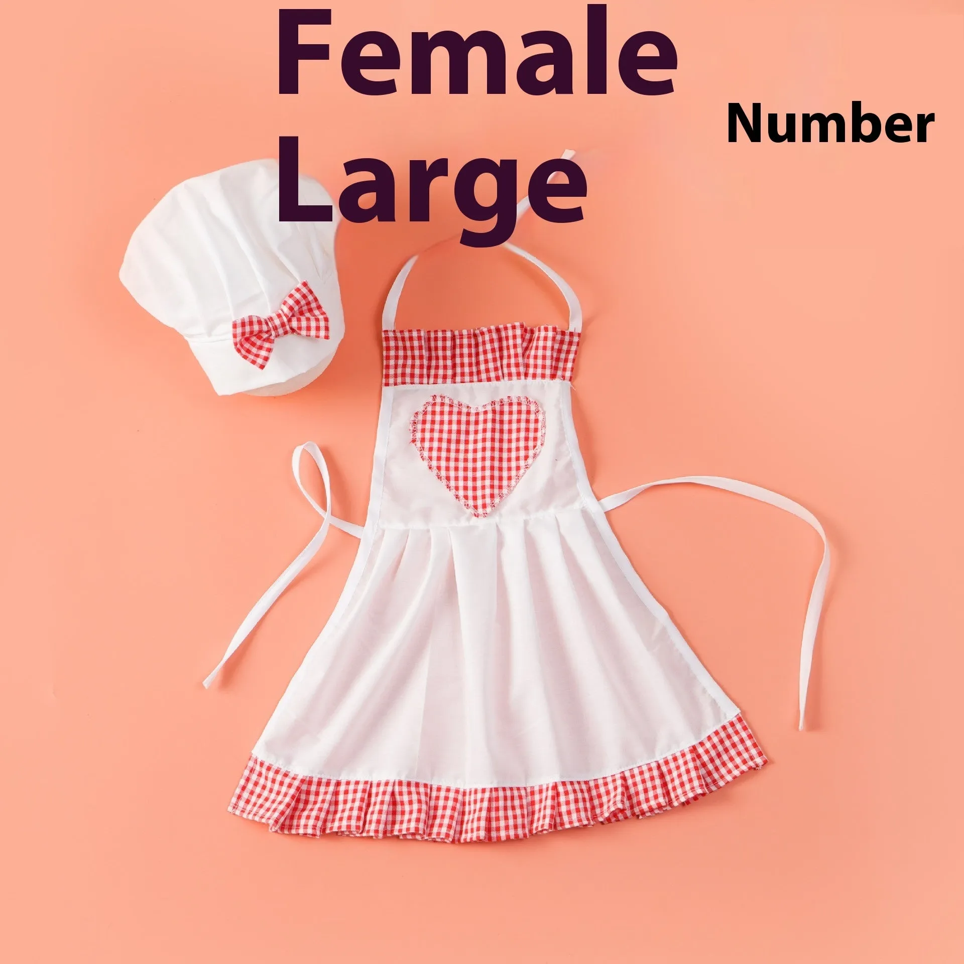 Baby photography chef costume set in sweet style polyester suit for children performance wear