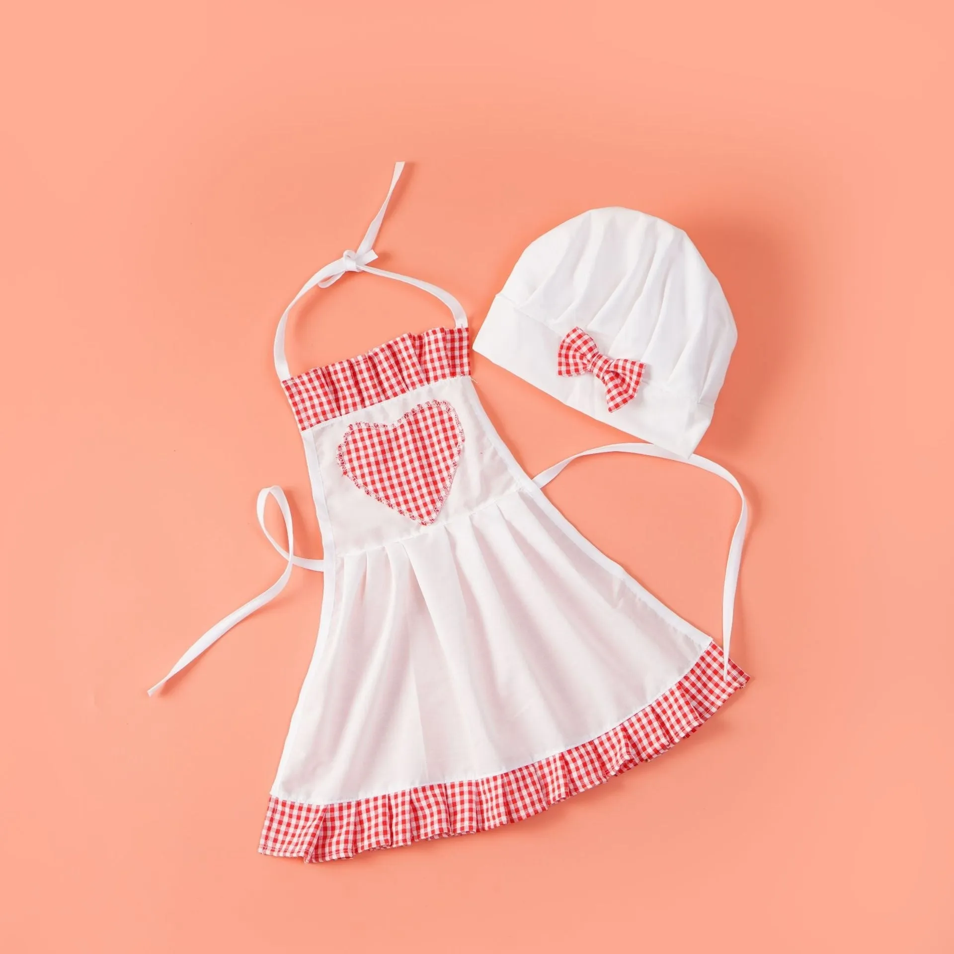 Baby photography chef costume set in sweet style polyester suit for children performance wear