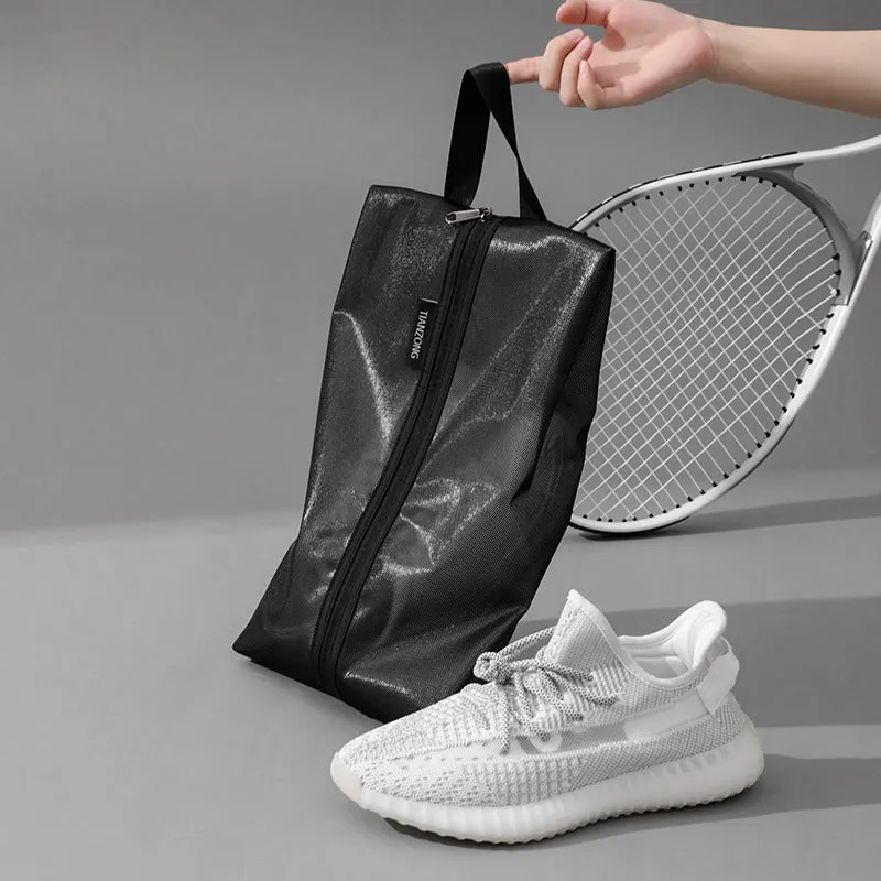 TPU protective film shoe buggy storage bag in beige, black, and gray with two sizes