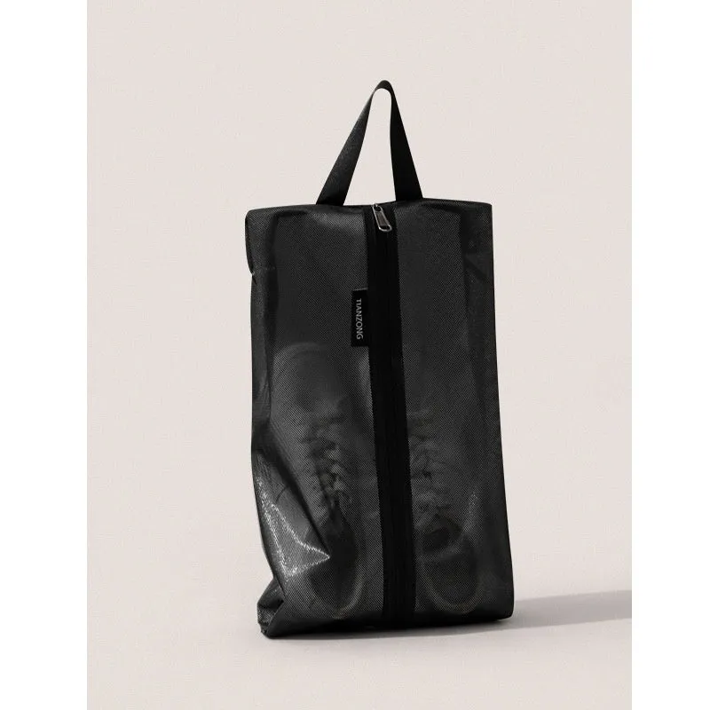 TPU protective film shoe buggy storage bag in beige, black, and gray with two sizes