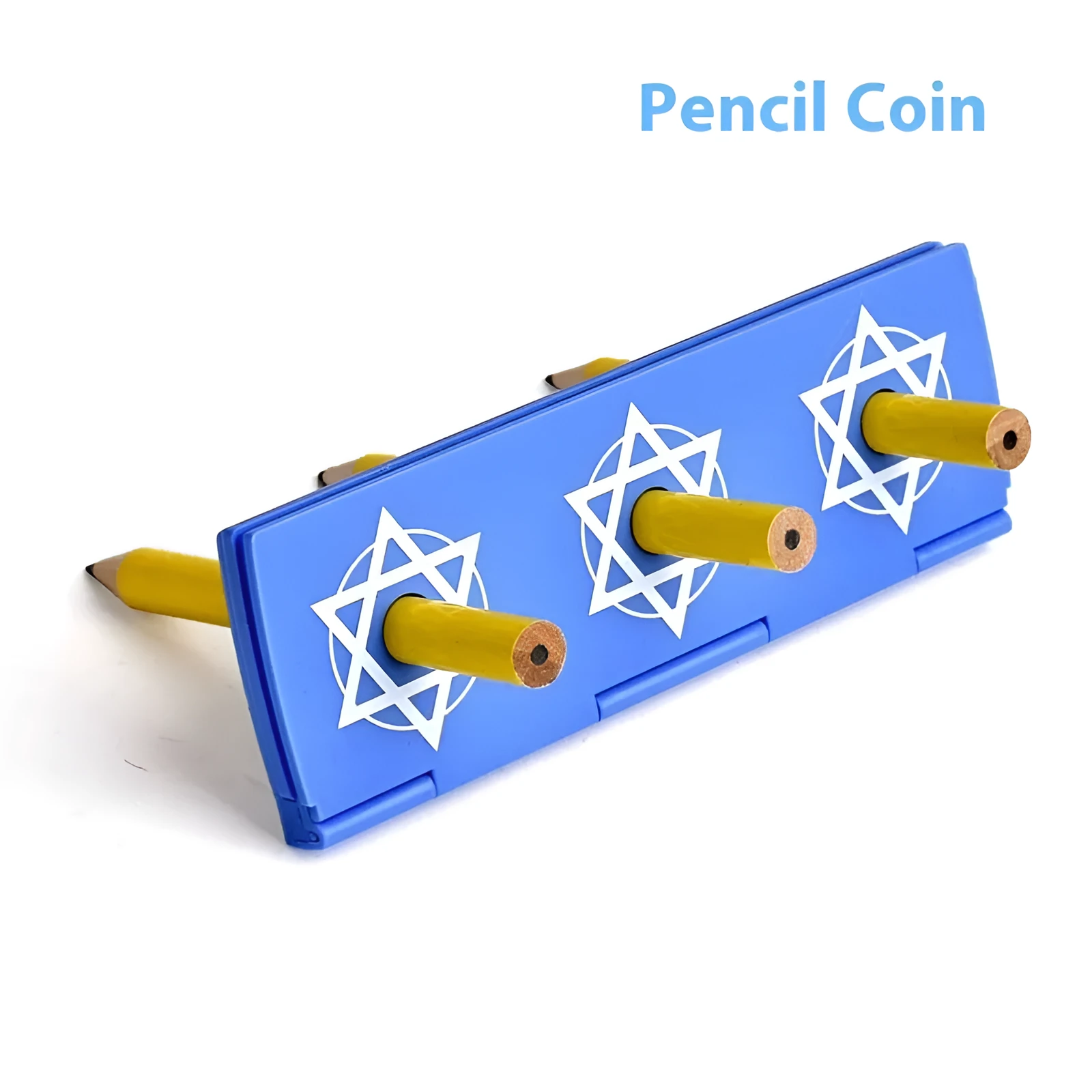 Shuttle Coin Exotic close-up magic toy in plastic with lead-free pen colour, packaged in OPP bag