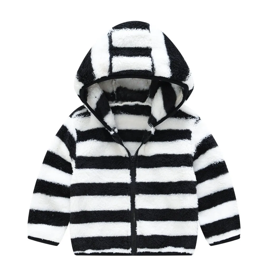 Infant toddler bear ears solid colour hoodie jacket with zipper front, cotton lining, and long sleeves, available in multiple colours