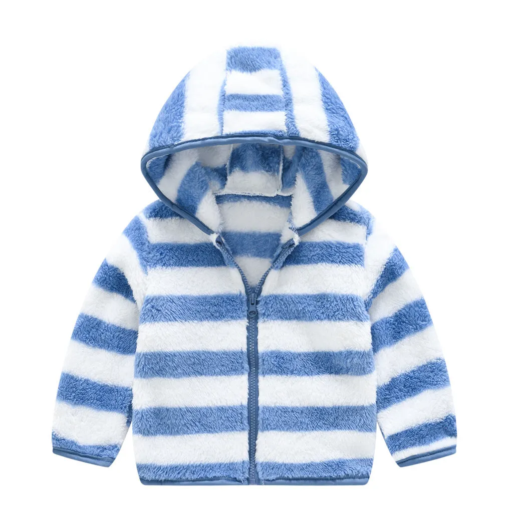 Infant toddler bear ears solid colour hoodie jacket with zipper front, cotton lining, and long sleeves, available in multiple colours