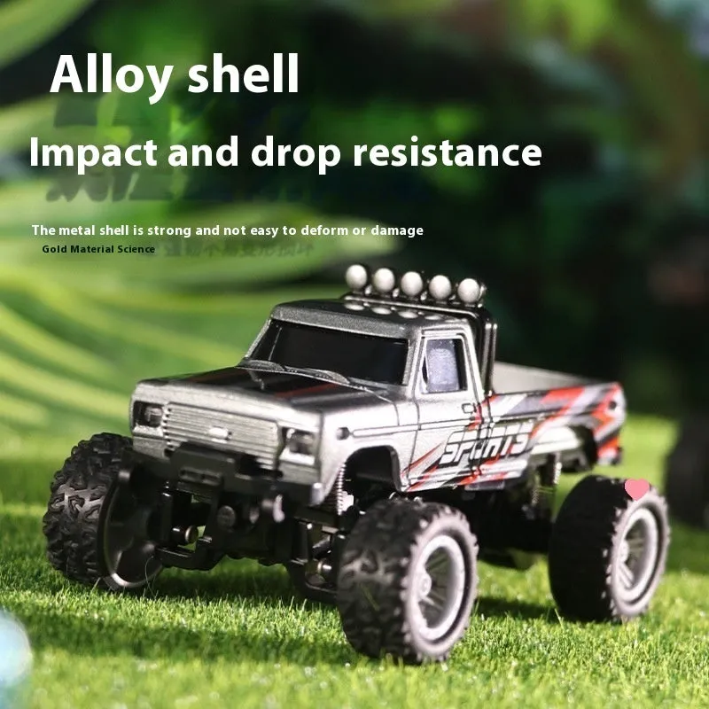 Alloy four-wheel drive electric rock crawler toy with remote control for girls aged 0-3 years in pink
