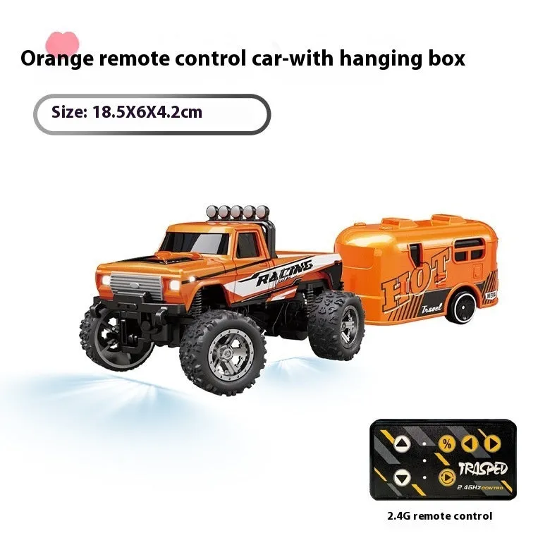 Alloy four-wheel drive electric rock crawler toy with remote control for girls aged 0-3 years in pink
