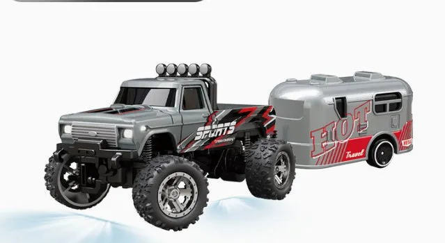 Alloy four-wheel drive electric rock crawler toy with remote control for girls aged 0-3 years in pink