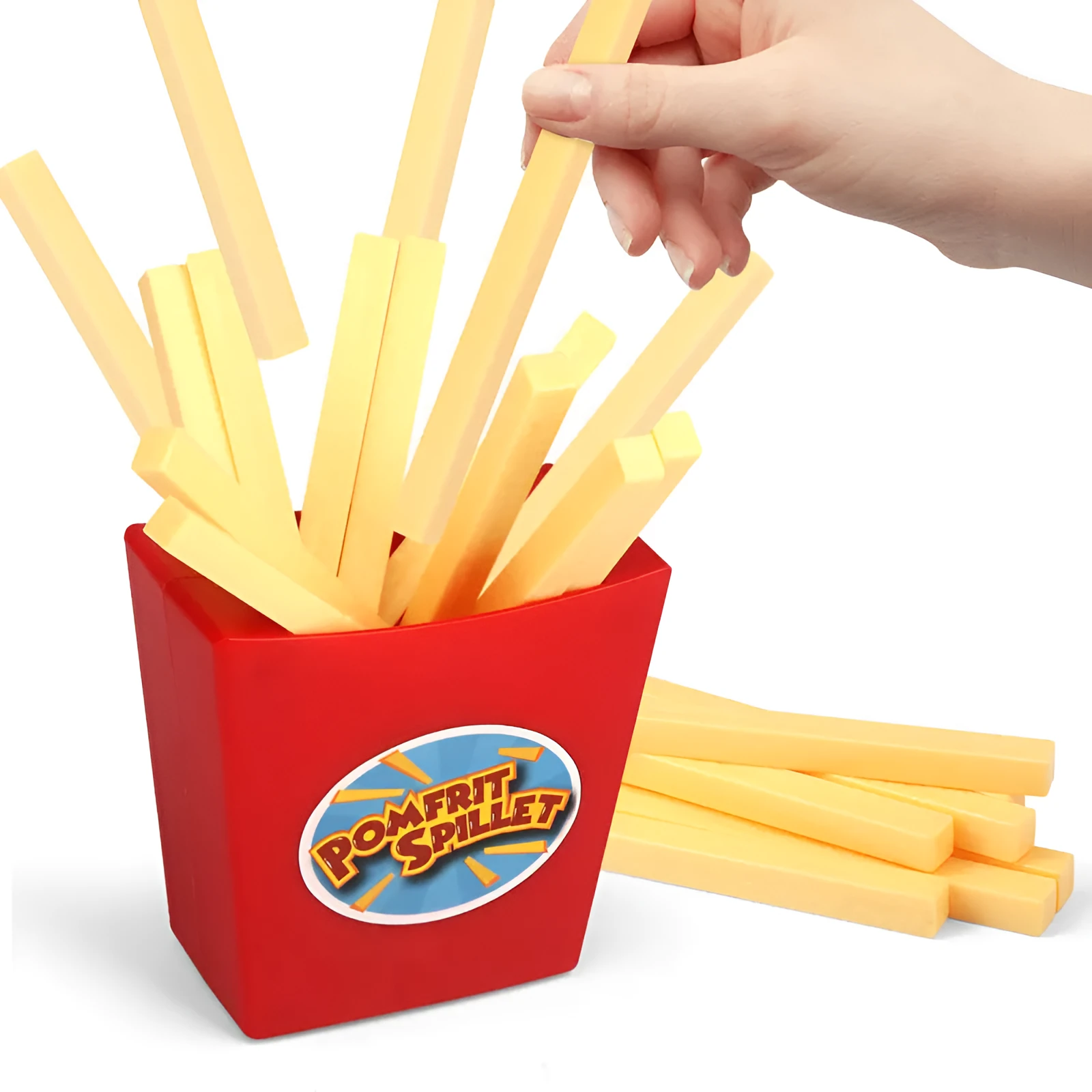 Multiplayer French Fries Toy desktop party game set in plastic box for children aged 4-6