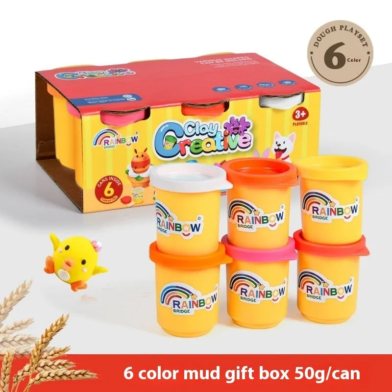 24 colour modelling clay set in a 1200g sealed can with thermal shrink film