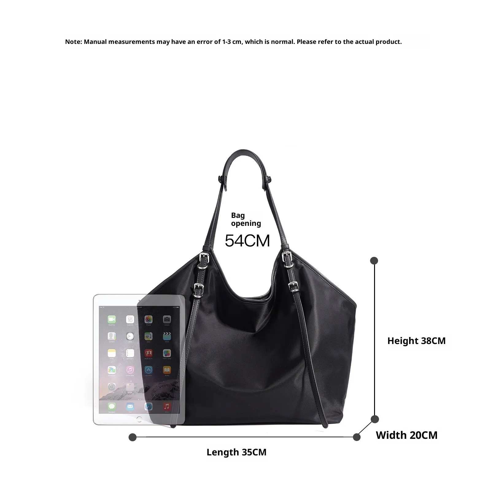 Denim women's patchwork casual crossbody bag in black with inner pocket and shell shape for travel