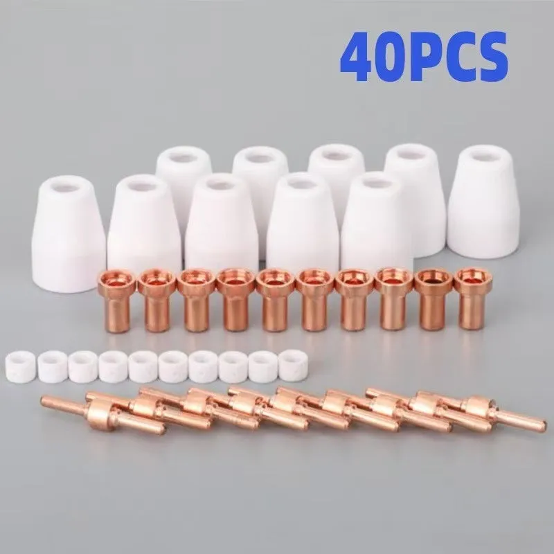 PT3140A plasma cutter consumables kit with 40 electrodes nozzles and shunts for LGK40 models