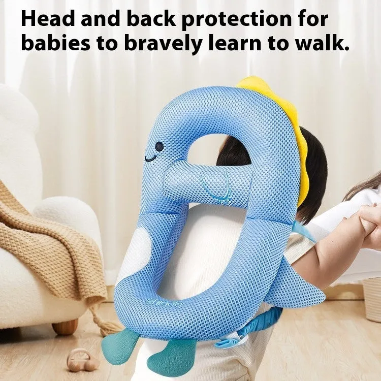 Baby anti-collision pillow and knee pads with cartoon dinosaur bee rabbit chicken designs