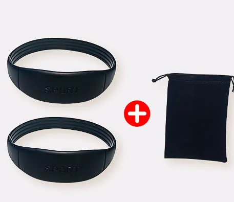 Children's elastic rubber knee protector in black, one-size patella support band