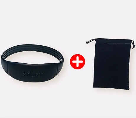 Children's elastic rubber knee protector in black, one-size patella support band