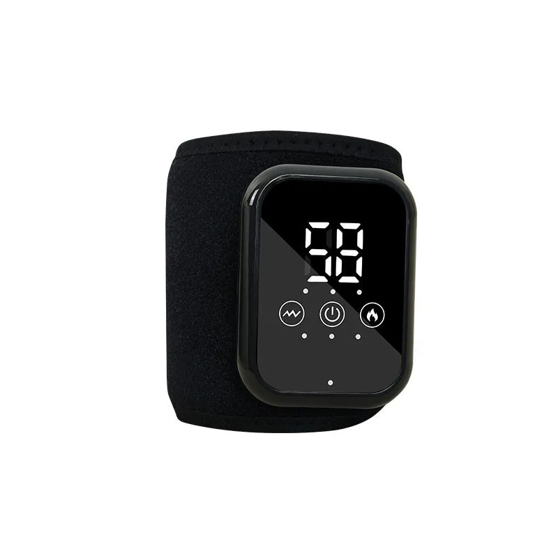 Electric heating ankle sleeve in black or grey colour with 8W power for joint support
