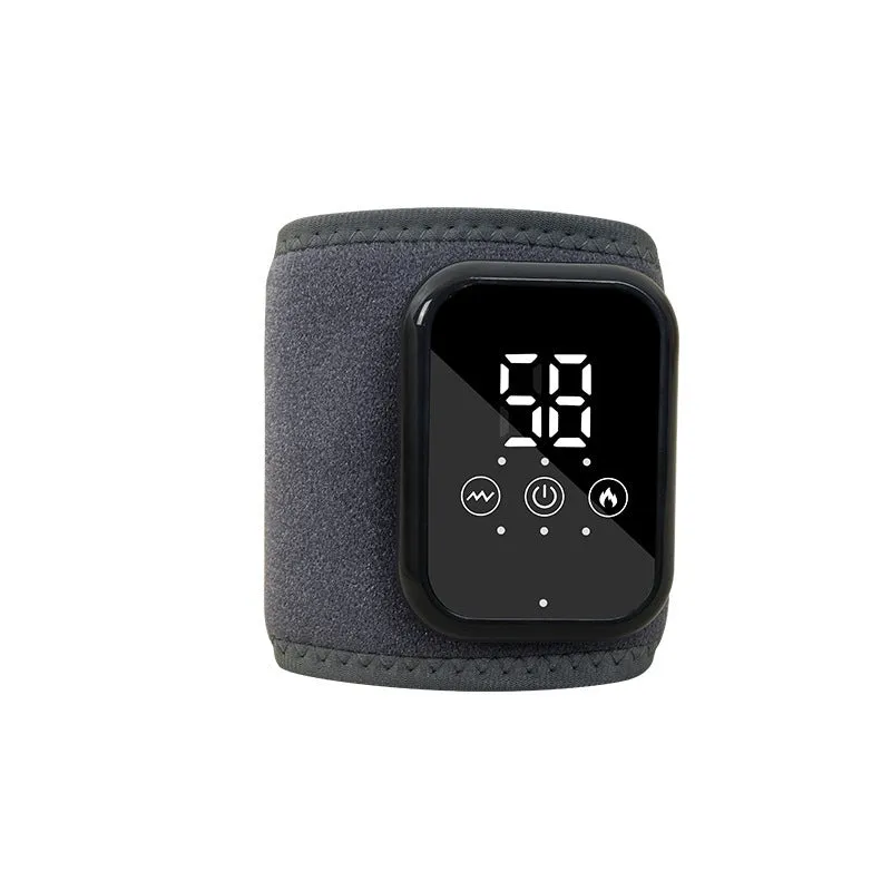 Electric heating ankle sleeve in black or grey colour with 8W power for joint support