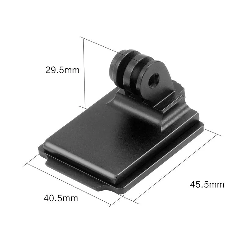 Aluminium alloy helmet camera mount bracket for GoPro and sports cameras with adjustable clamp