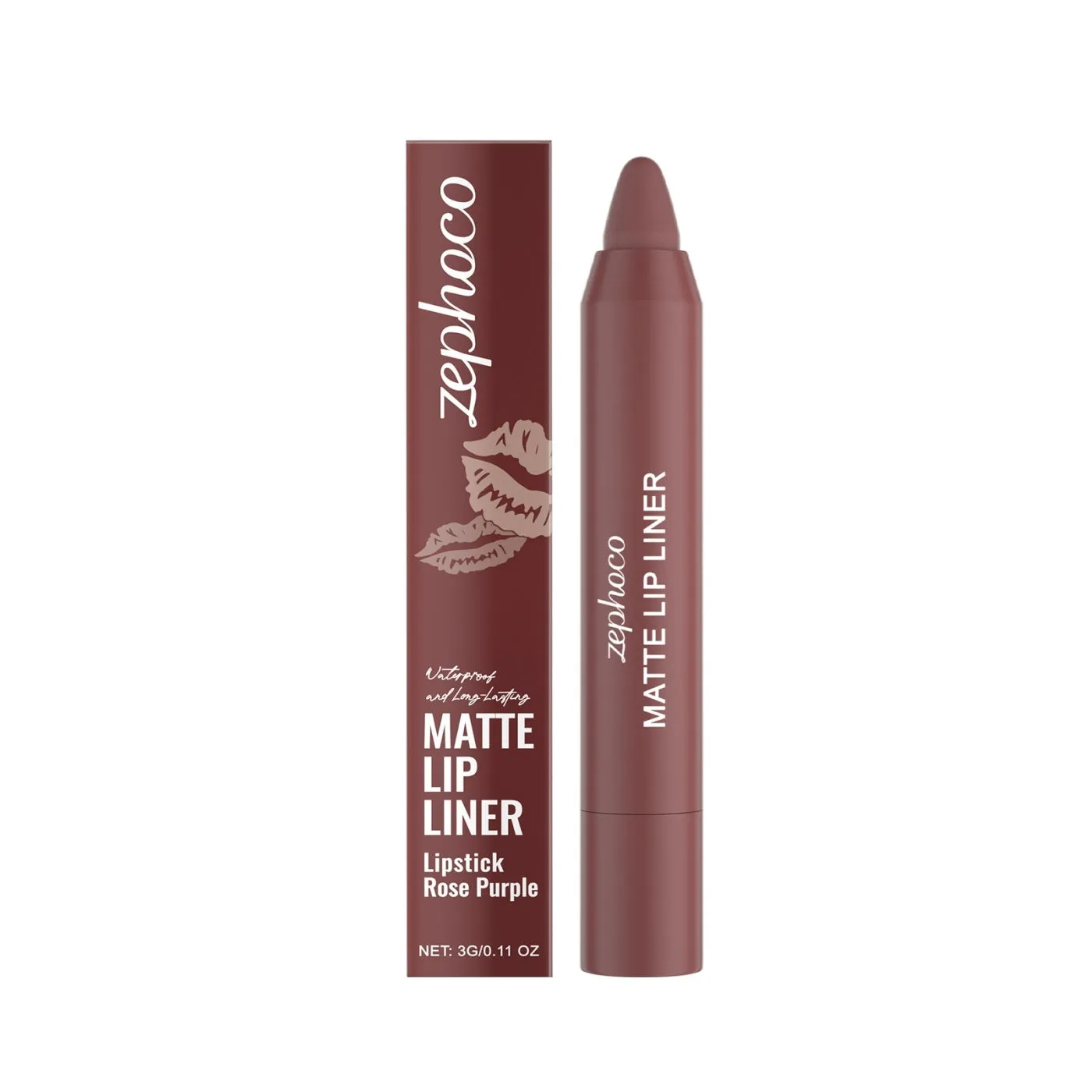 Fog matte lip makeup pen in bean paste powder shade with fine tip applicator