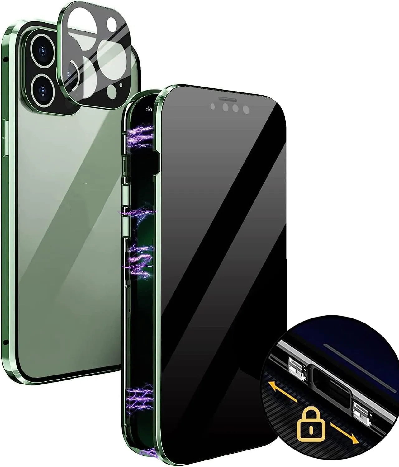 Magneto Phone Case with double-sided glass and aluminium frame for iPhone 17