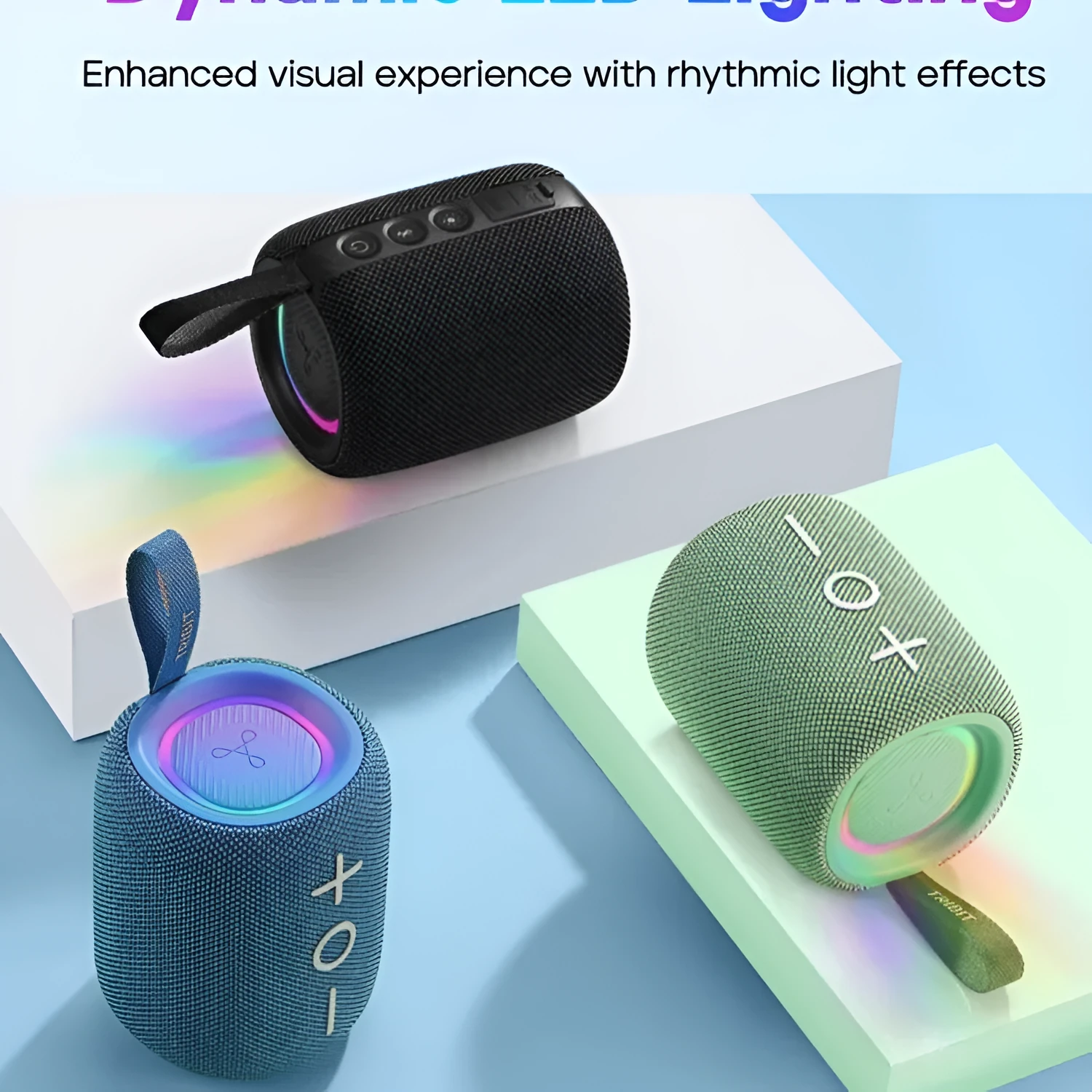 StormBox Mini Bluetooth Speaker in black with IPX7 waterproof rating and compact portable design