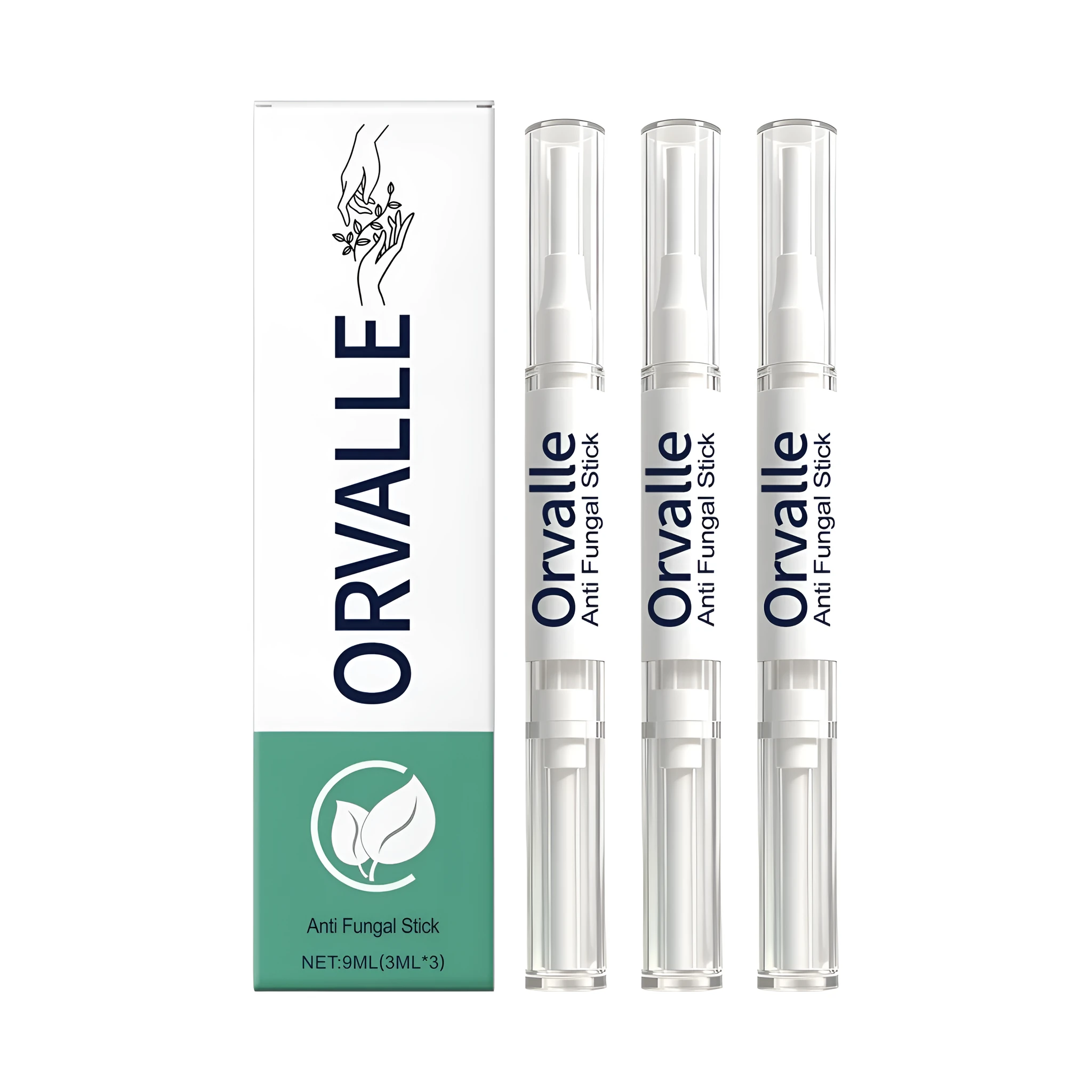 Anti Fungal Stick nail nourishing pen 9ml with jojoba oil and botanical extracts in a white pen