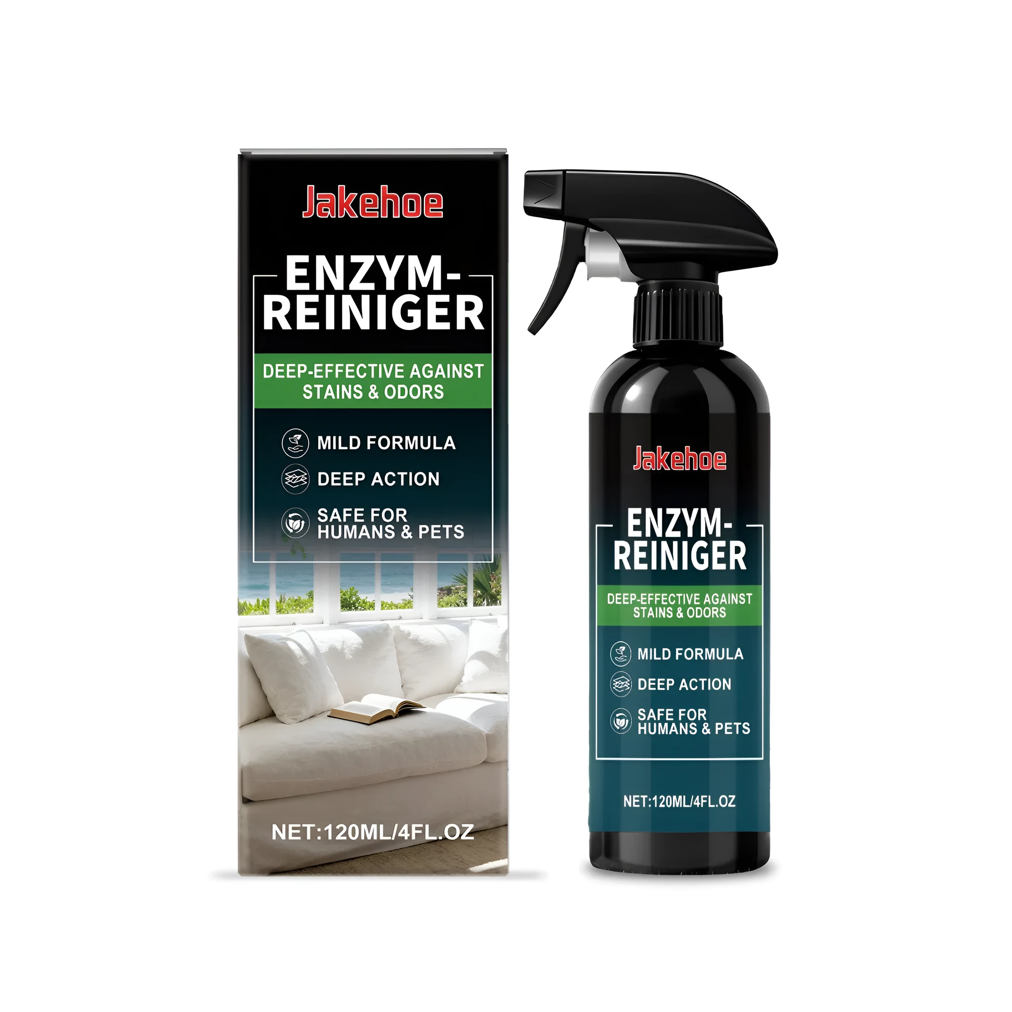 120ml liquid stain cleaner bottle with protease enzyme for fabric and laundry stains