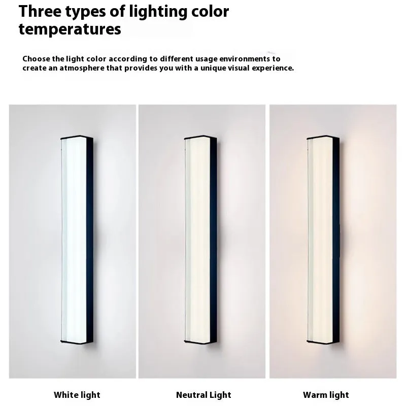 Modern outdoor wall lamp for villa hotel courtyard entrance lighting in multiple sizes.