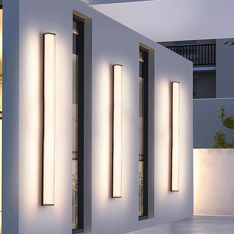 Modern outdoor wall lamp for villa hotel courtyard entrance lighting in multiple sizes.