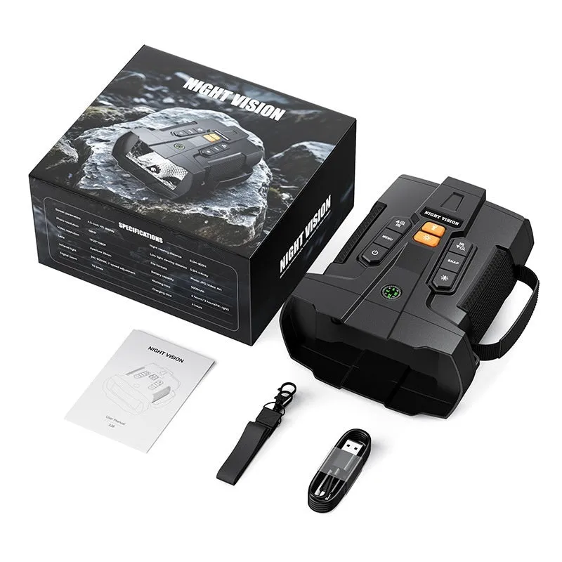 Night vision device with 4.5 inch screen telescopic lens and 32GB memory card outdoor use