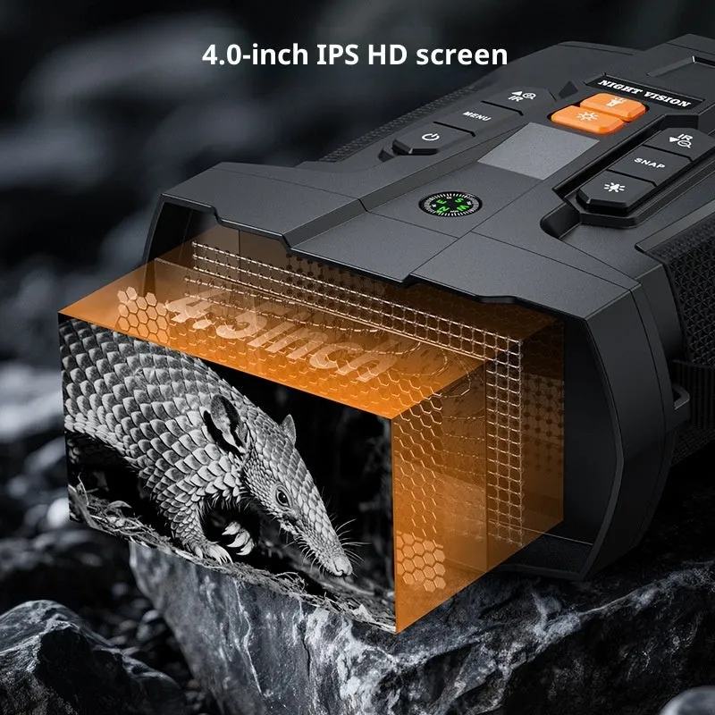 Night vision device with 4.5 inch screen telescopic lens and 32GB memory card outdoor use