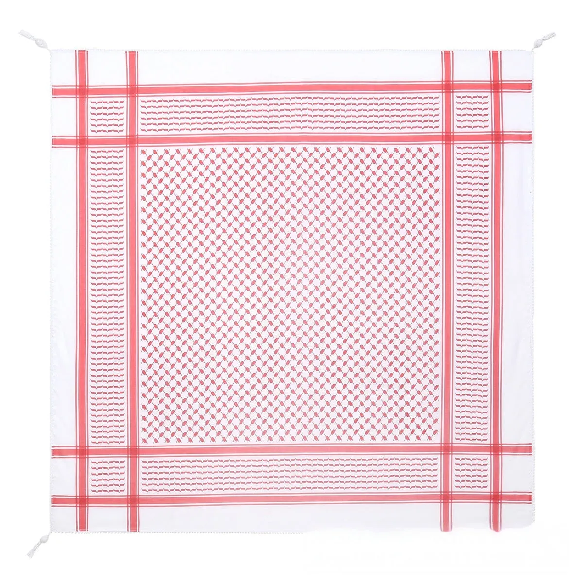 Fringe fashion unisex polyester scarf with colourful grid pattern, 140cm length