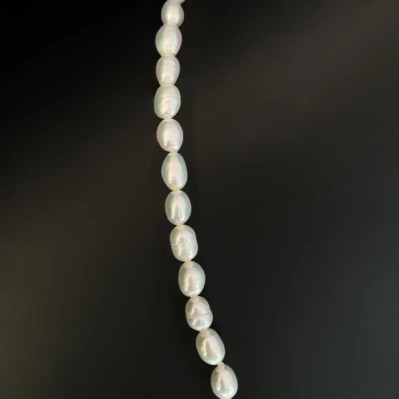 Pearl white fashion OL butterfly necklace with electroplated finish and 50cm chain