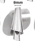 Manual spiral edge folder for towel tubes, metal construction, available in 3mm to 10mm sizes