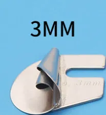 Manual spiral edge folder for towel tubes, metal construction, available in 3mm to 10mm sizes
