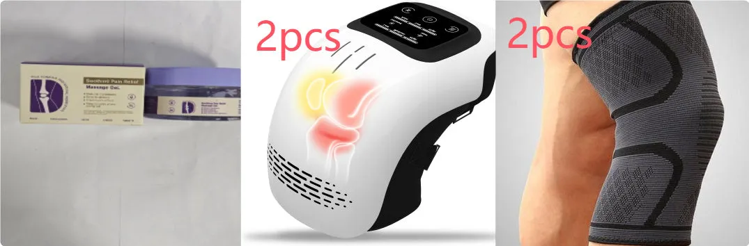 Intelligent kneading heating knee massager with infrared and vibration, rechargeable via USB, in Set colour option